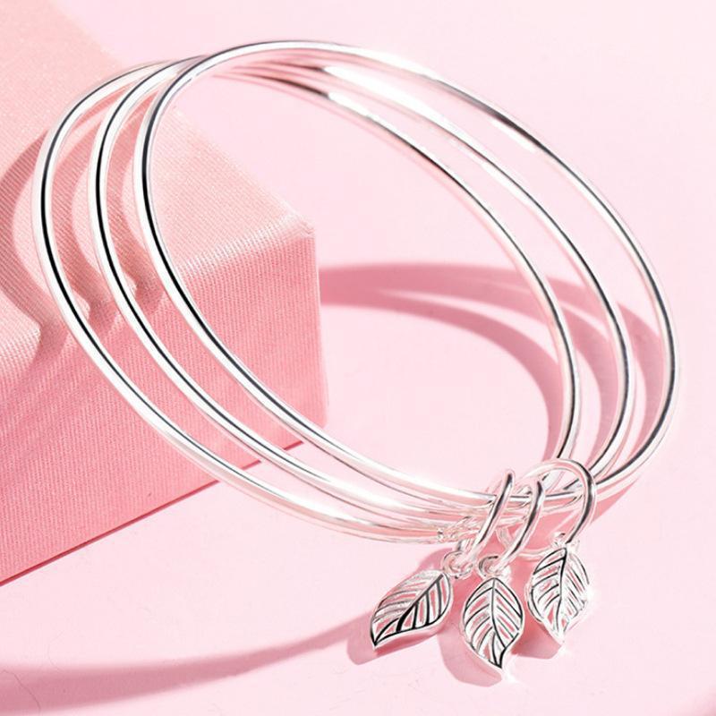 High-quality Three-circle Leaf Bracelet Tanabata Gift