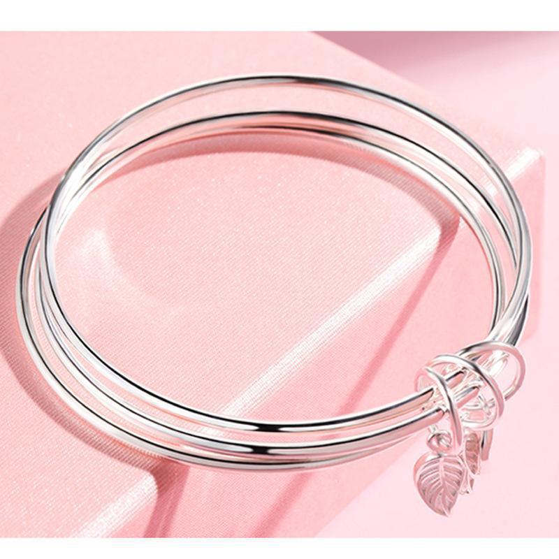 High-quality Three-circle Leaf Bracelet Tanabata Gift