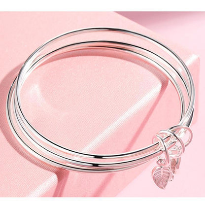 High-quality Three-circle Leaf Bracelet Tanabata Gift