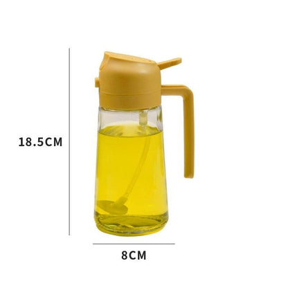 Oil Dispenser Spray Yellow with Dimension