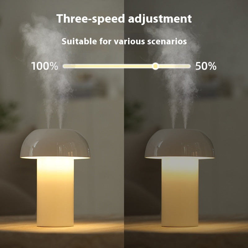 Intelligent Touch Control Atmosphere Night Light Mushroom Humidifier