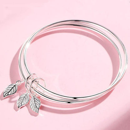 High-quality Three-circle Leaf Bracelet Tanabata Gift